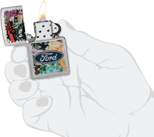 Load image into Gallery viewer, Zippo Lighter - Personalized Customize Message Engrave on Backside for Ford Design Zippo Lighter (Fords Motor Icons 48755)
