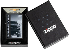 Load image into Gallery viewer, Zippo Chevy Silverado Truck Black Matte Pocket Lighter
