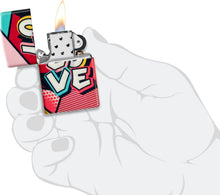 Load image into Gallery viewer, Zippo Lighter - Custom Message Engrave on Backside Love Design - 540 Color 46013
