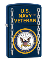 Load image into Gallery viewer, Zippo Lighter- Personalized Engrave U.S. Army Windproof Lighter Navy Matte Z504
