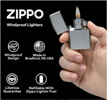 Load image into Gallery viewer, Zippo Lighter - Personalized Custom Message Engraved on Back for Leaf Designs Windproof Zippo Lighter (Greenleaf Camo Z5502)
