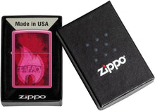 Load image into Gallery viewer, Zippo Lighter- Personalized Custom Message Engraved on Pulse Design Frequency Pocket Lighter 46572
