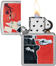 Load image into Gallery viewer, Zippo Lighter - Customized Message Collage Street Chrome Pocket Lighter 46581

