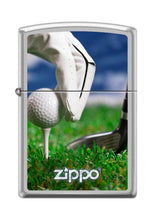 Load image into Gallery viewer, Zippo Lighter- Sport Golf Ball Satin Chrome Windproof Lighter #Z5090
