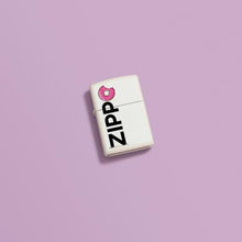 Load image into Gallery viewer, Zippo Lighter - Custom Engraved with Your Message - Frosted Zippo Design - White Matte 46240

