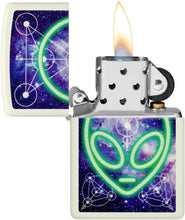 Load image into Gallery viewer, Zippo - Customized Message on Glowing Alien Glow in The Dark Pocket 46288
