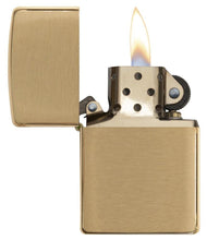 Load image into Gallery viewer, Zippo Lighter - Personalized Custom Message Engrave on Brass Windproof Lighter Brushed Brass 204B
