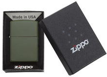 Load image into Gallery viewer, Zippo Lighter – Personalized Custom Message Engraved Windproof Classic Pocket Lighter Green Matte
