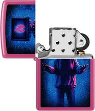 Load image into Gallery viewer, Zippo Flame TV Man Design Frequency Pocket Lighter
