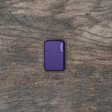Load image into Gallery viewer, Zippo Lighter - Personalized Custom Message Engrave on Classic with Zippo Logo Windproof Lighter
