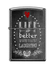 Load image into Gallery viewer, Zippo Lighter-Lifeis Better Iron Stone Windproof Lighter #Z5473
