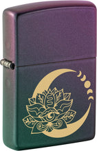 Load image into Gallery viewer, Zippo Lotus Moon Design Iridescent Pocket Lighter
