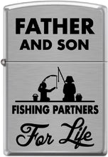 Load image into Gallery viewer, Zippo Lighter- Personalized Engrave Father and Son Fishing Outdoors #Z5527
