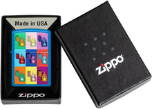 Load image into Gallery viewer, Zippo Lighter - Personalized Customize Message Engrave on Backside for Zippo Brand Design Logo Lighter (Pop Art Collage 48722)
