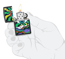 Load image into Gallery viewer, Zippo Lighter - Personalized Customize Message Engrave on Backside for Black Light Design Eye Design 49699
