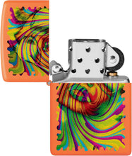 Load image into Gallery viewer, Zippo Sunglass Woman Design Orange Matte Pocklet Lighter
