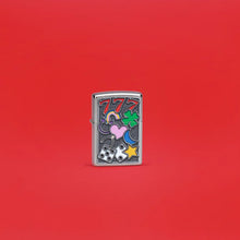 Load image into Gallery viewer, Zippo Lighter - Custom Message Engrave Good Luck Symbols - Street Chrome 48682
