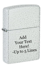 Load image into Gallery viewer, Zippo Lighter - Custom Message Engrave on Glacier Color Design- 46020
