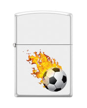 Load image into Gallery viewer, Zippo Lighter-Soccer White Matte Windproof Lighter #Z5478
