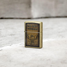 Load image into Gallery viewer, Zippo - Customized Message on United States Navy® Street Brass Pocket 46489
