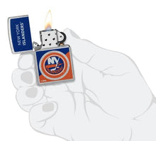 Load image into Gallery viewer, Zippo Lighter - Custom Engraved with Your Message for NHL New York Islanders 2024 Street Chrome Pocket Lighter 46199
