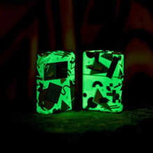 Load image into Gallery viewer, Zippo Lighter - Custom Engraved with Your Message for Throwback Pattern Design 540 Color Glow in The Dark Pocket Lighter 46286
